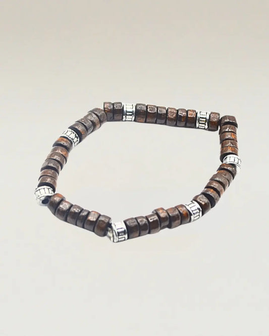 Wood & Bead Bracelet