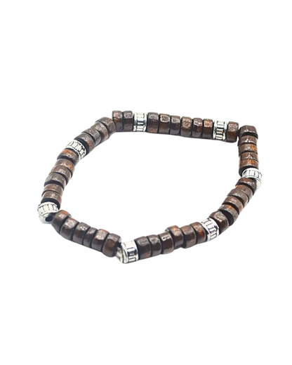 Wood & Bead Bracelet