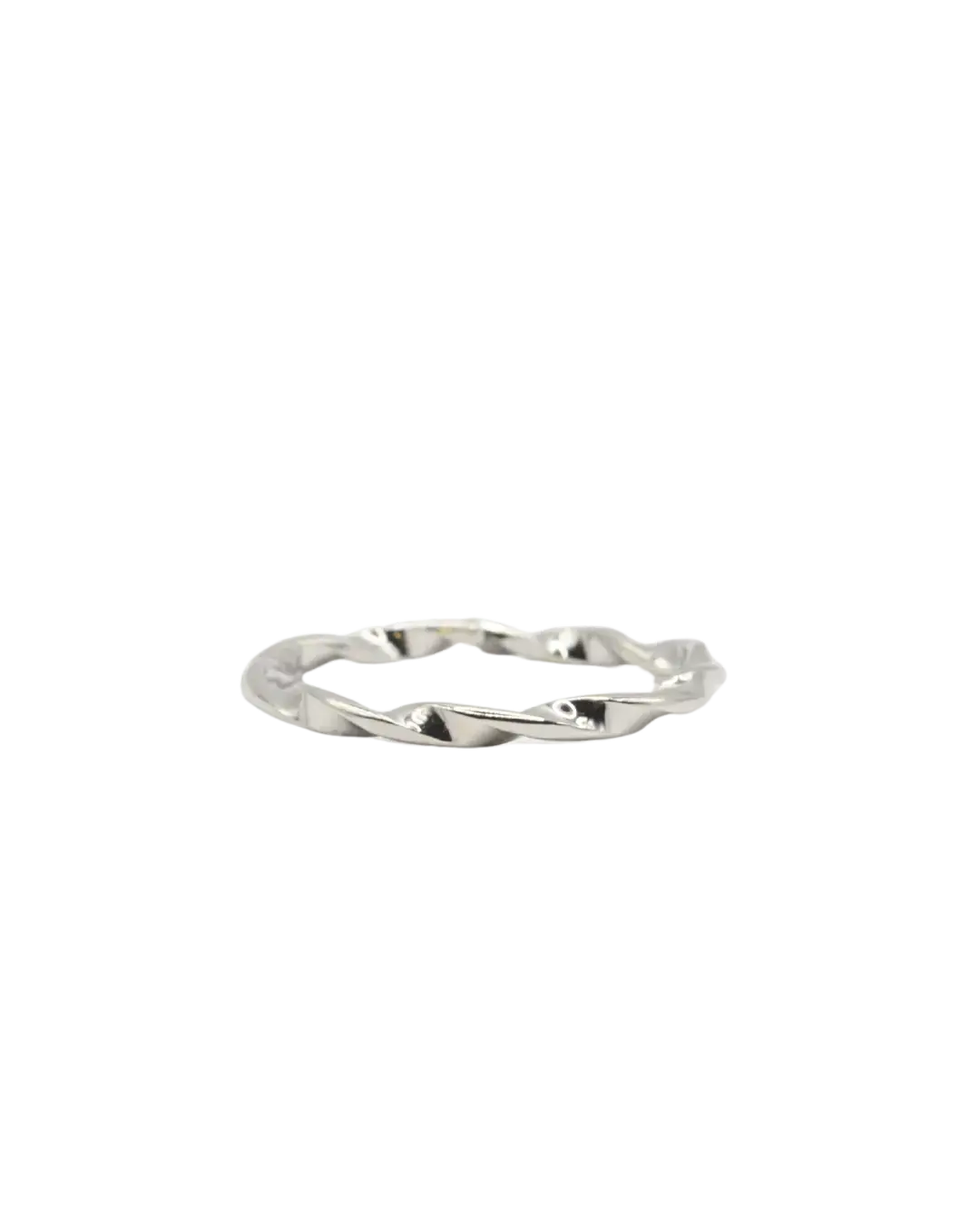 Twisted Band Adjustable Ring