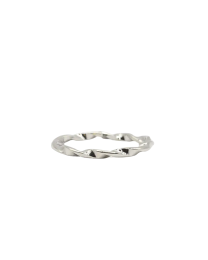 Twisted Band Adjustable Ring