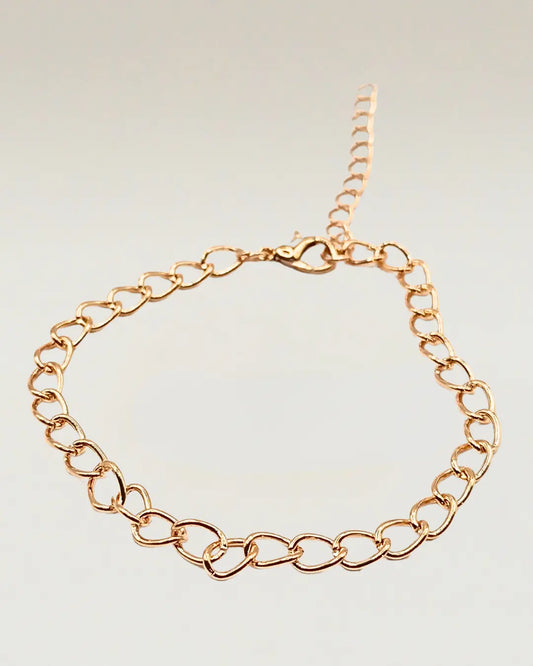 Oval Chain Bracelet 2Chain set