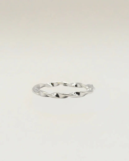 Twisted Band Adjustable Ring