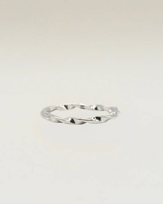 Twisted Band Adjustable Ring