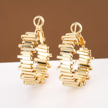 Gear shaped Hoop Earrings