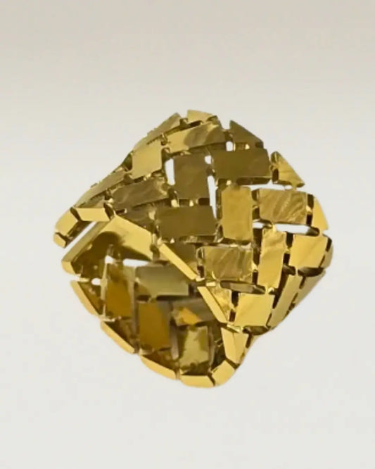 Textured Gold Ring