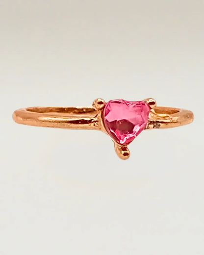 Spinel Gemstone Heart Ring