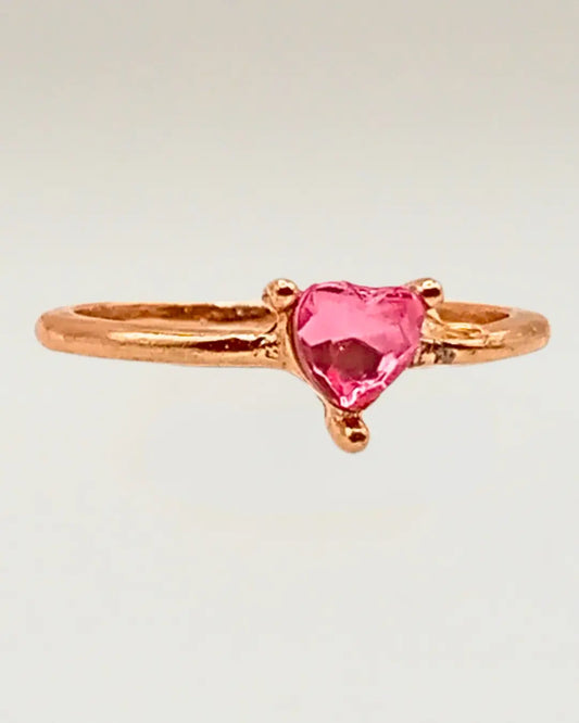 Spinel Gemstone Heart Ring