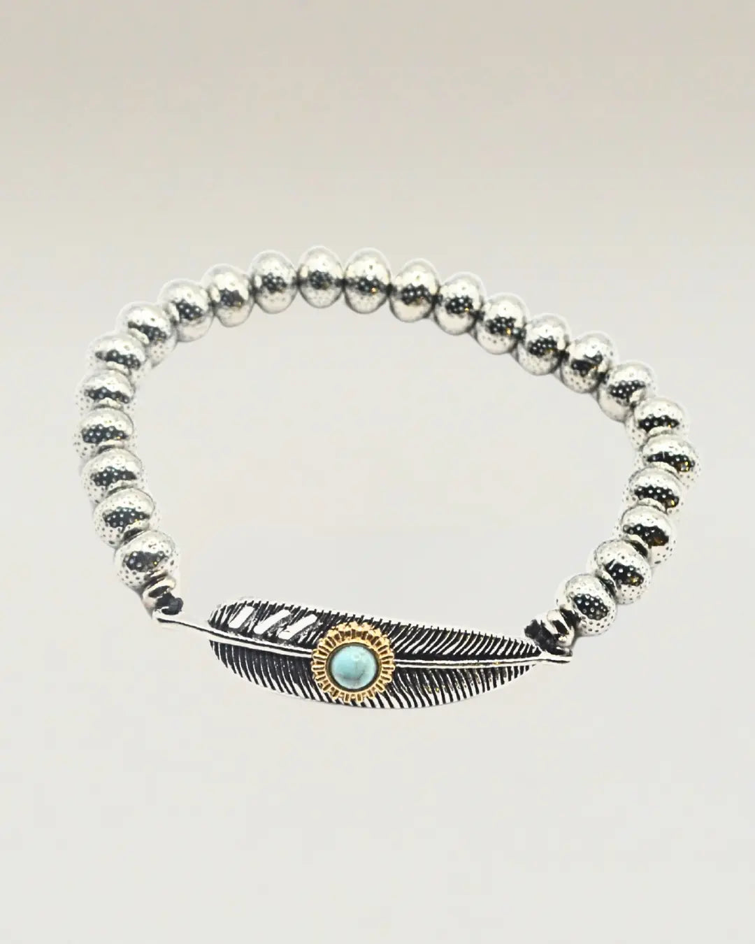 Turquoise Feather Bracelet