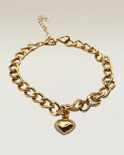 Love Heart Pendant Bracelets