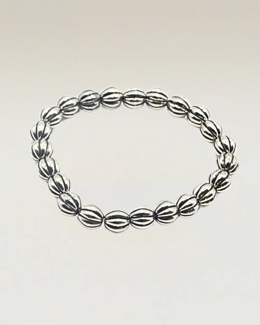 Silver Beaded Bracelet