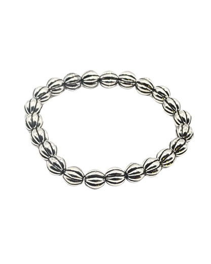 Silver Beaded Bracelet