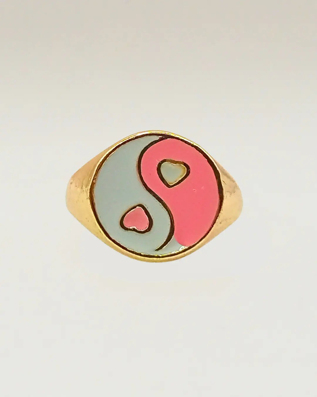 Two Hearts Balance Ring