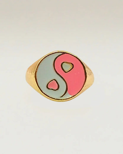 Two Hearts Balance Ring