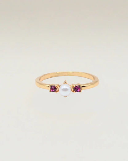 Pearl Engagement Ring