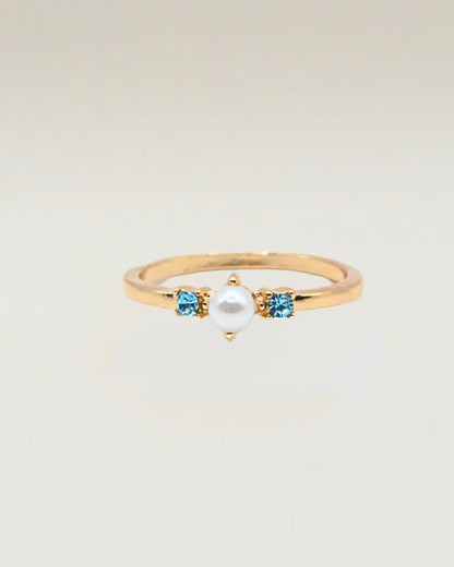 Pearl Engagement Ring