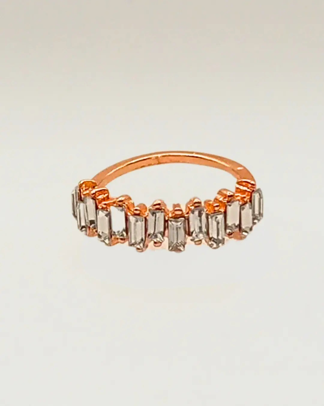 Crystal Baguette ring