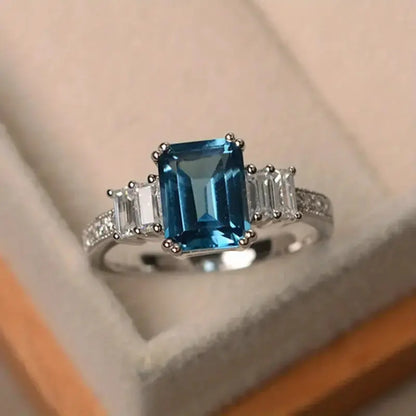 Aquamarine Gemstone Rings