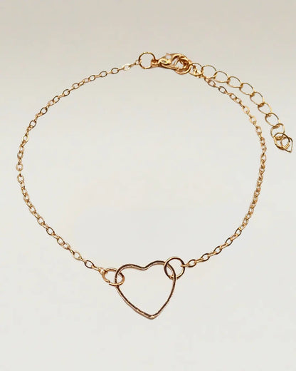 Simple Delicate Heart Bracelet