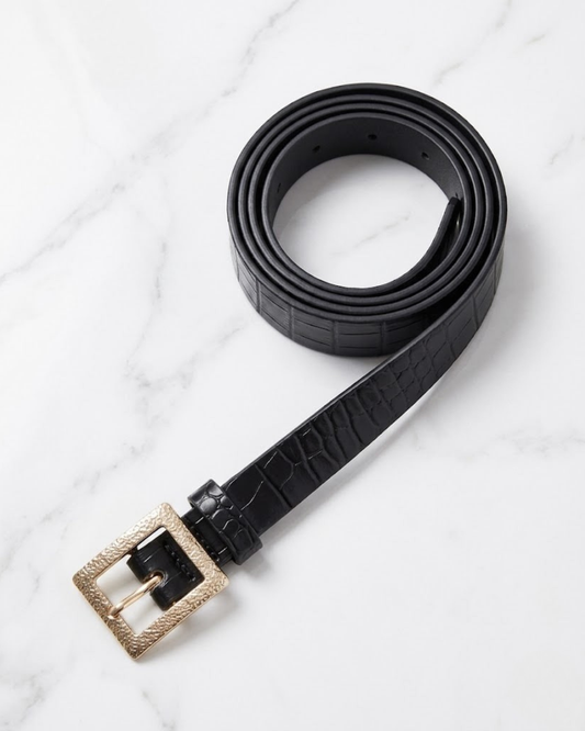 Black Croc Belt