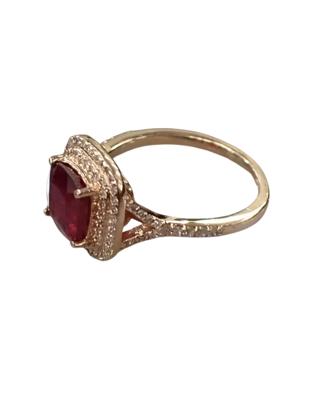 EFFY BRAND RUBY, DIAMOND AND GOLD RING