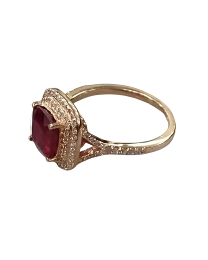 EFFY BRAND RUBY, DIAMOND AND GOLD RING
