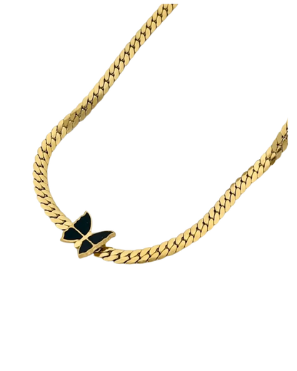 Butterfly in Gold Chain