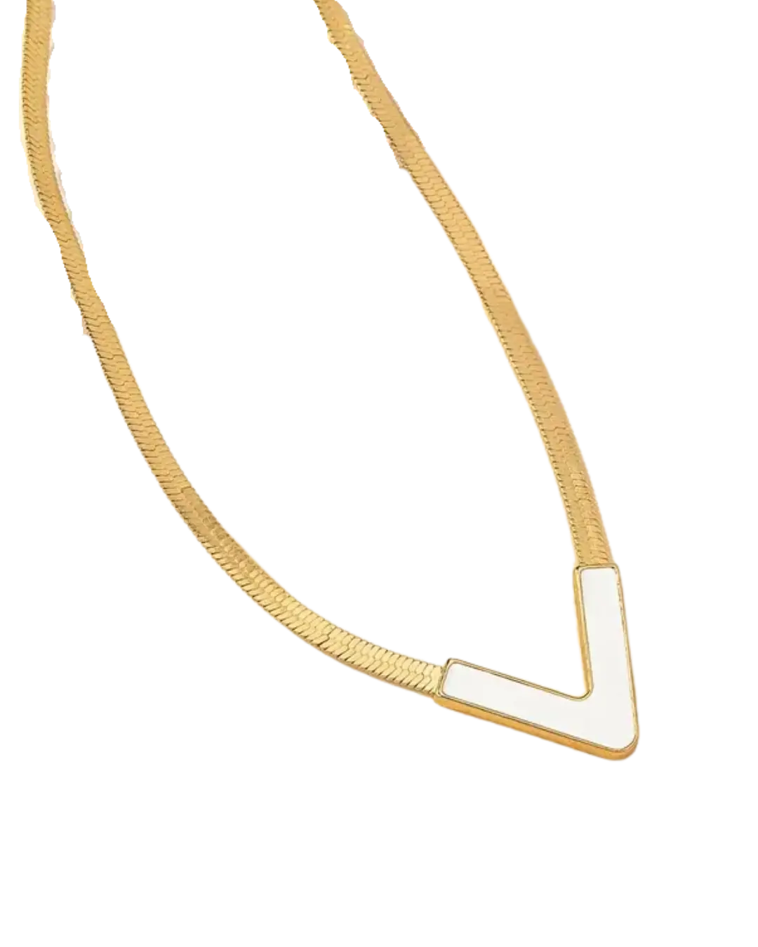 V Shaped Pendant Necklace
