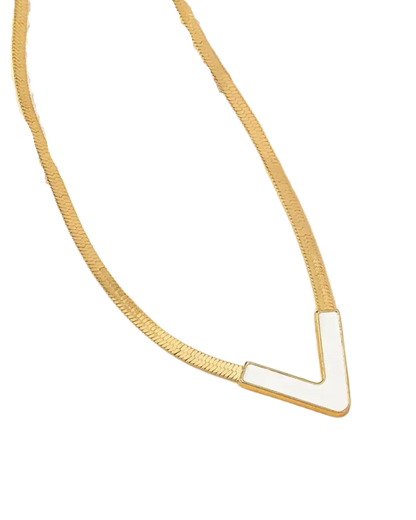V Shaped Pendant Necklace