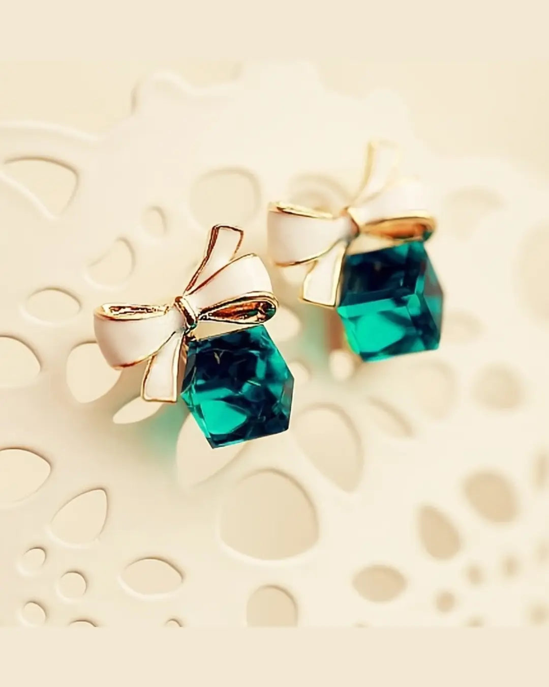 Crystal Square Earrings