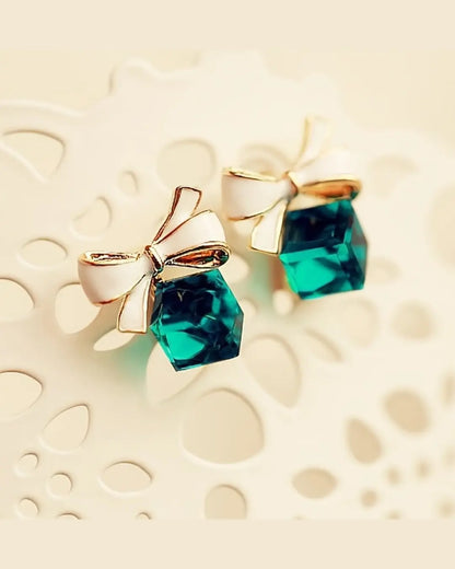 Crystal Square Earrings