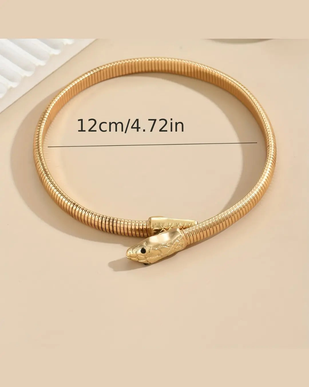 Snake-shaped Punk Style Necklace