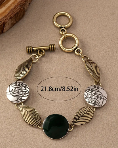 Vintage Leaf Design Bracelet