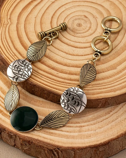 Vintage Leaf Design Bracelet