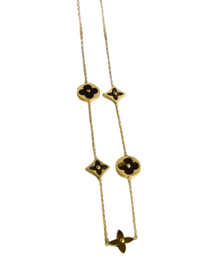 Color Blossom Lariat necklace