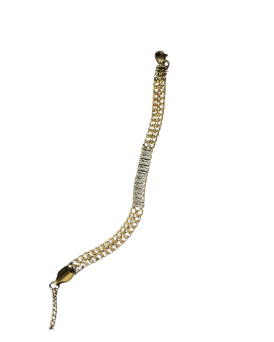 Golden Emerald Crystal Bracelet