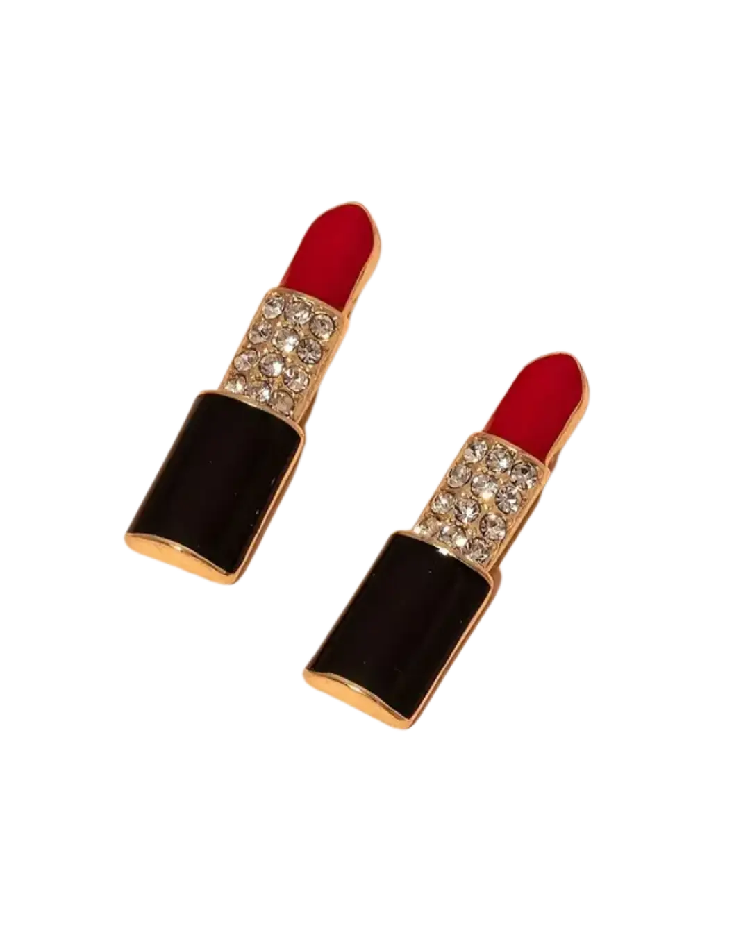 Pair of Lip-Shaped Earrings