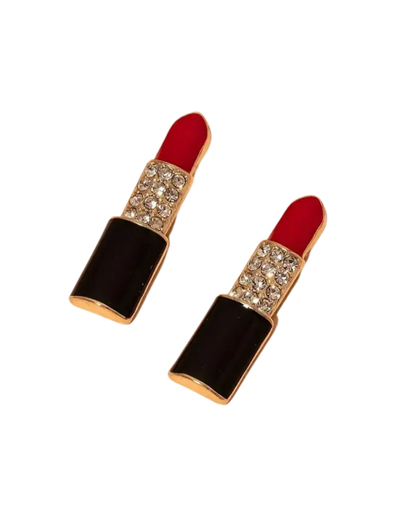 Pair of Lip-Shaped Earrings