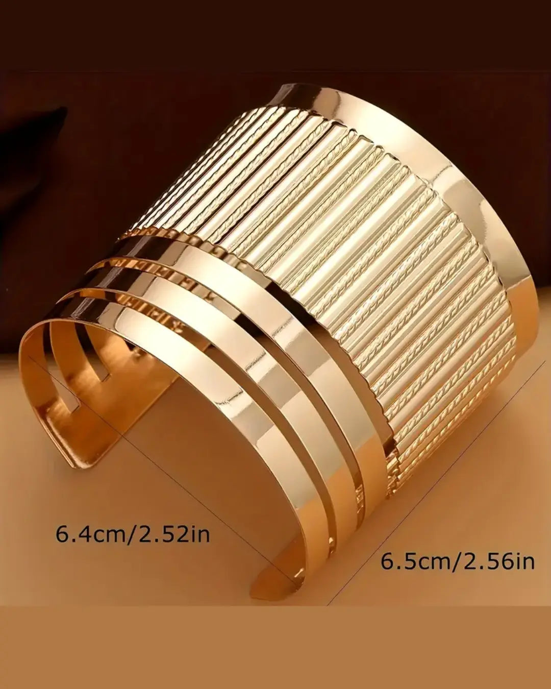 A Stylish Metal Open Cuff Bracelet