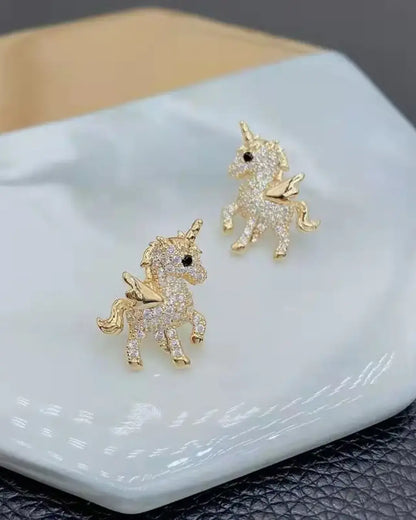 Fashion Cute Little Unicorn Earrings
