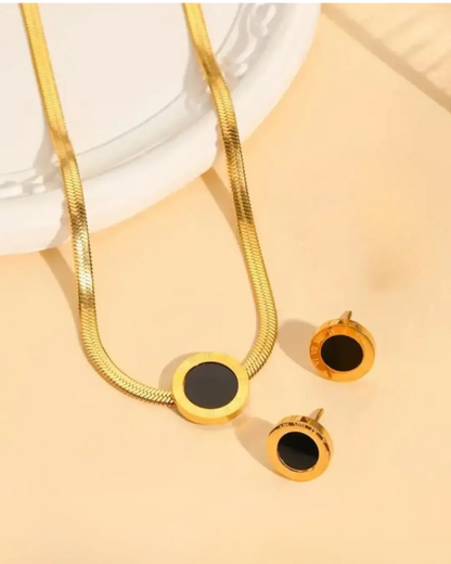 Roman Numerals Jewellery Set