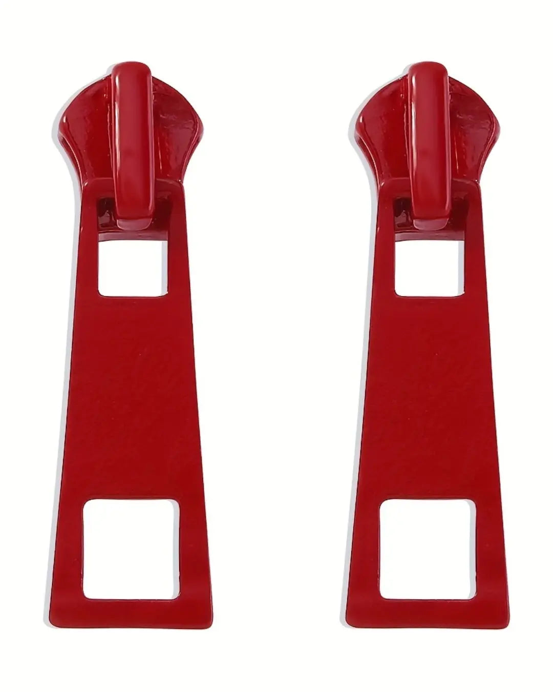 Zipper Pull Tab Earrings