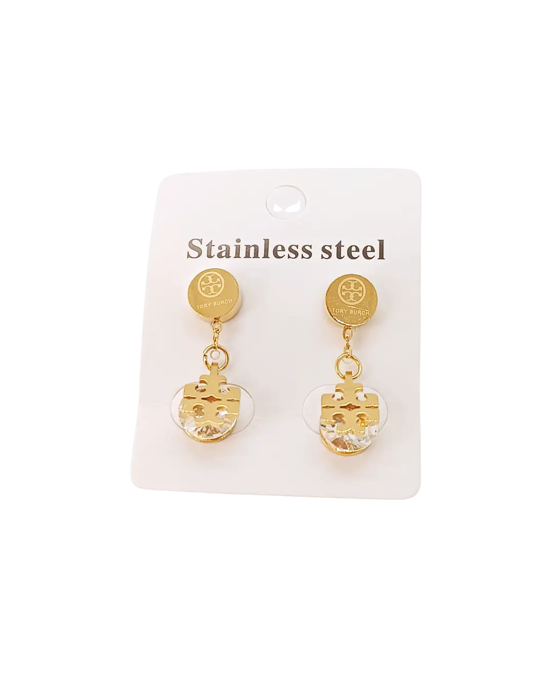 Stainless Steel Crystal Earrings