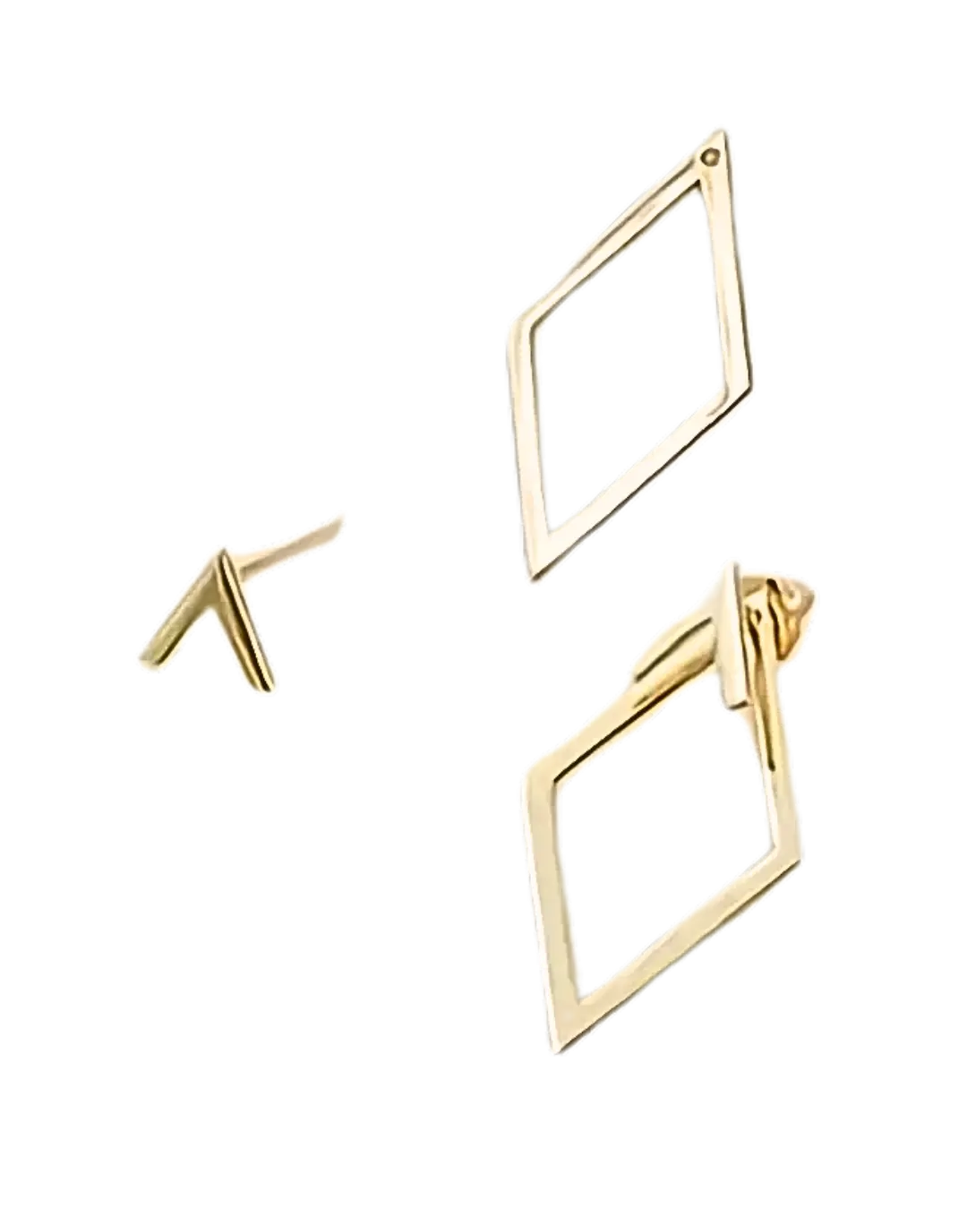 Geometric Cutout Stud Earrings