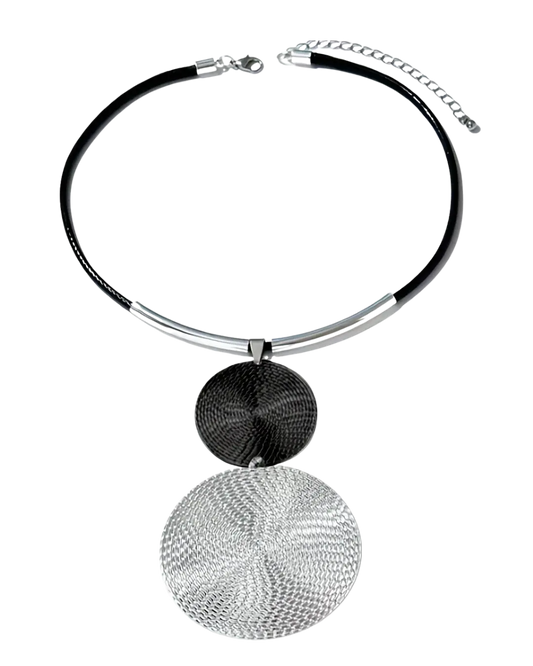 Retro Block Necklace