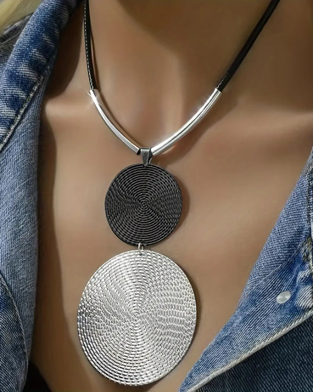 Retro Block Necklace