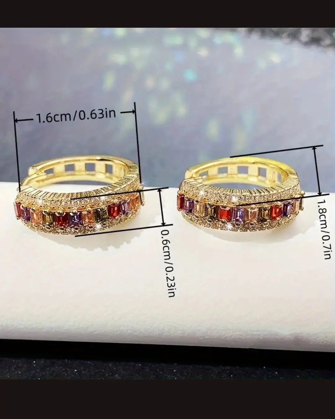 Topaz Zirconia Earrings