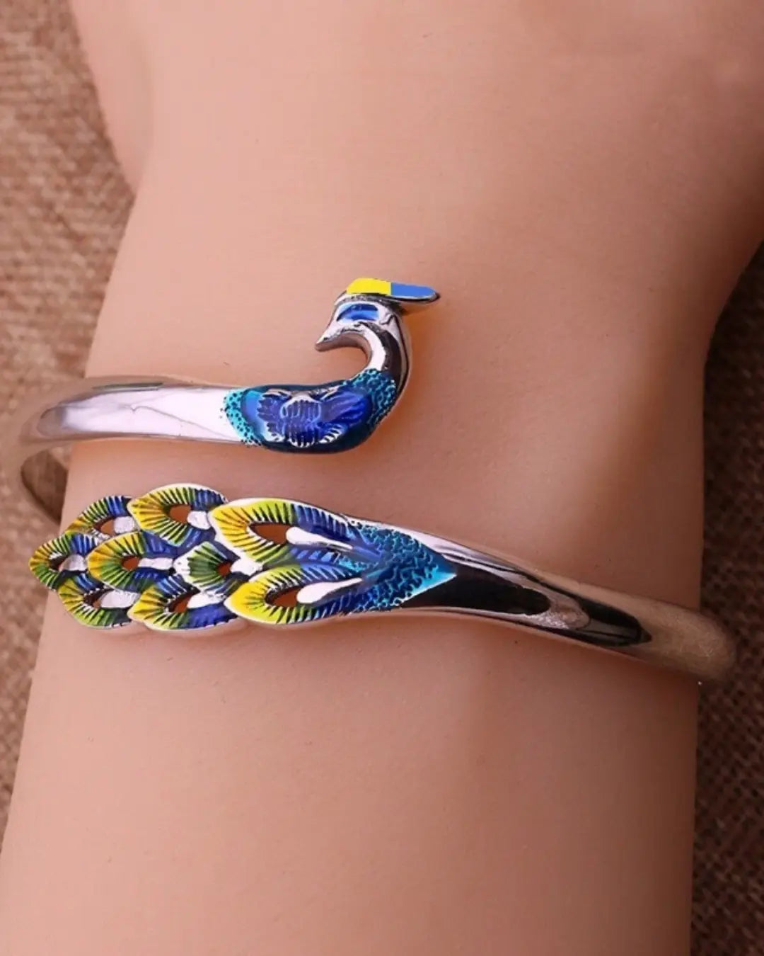 Colorful Peacock Bracelet