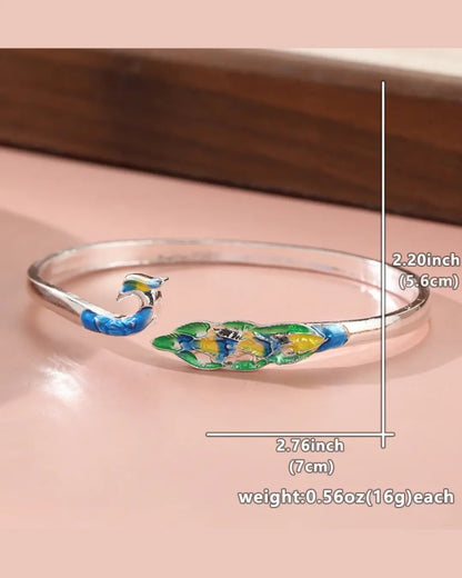 Colorful Peacock Bracelet