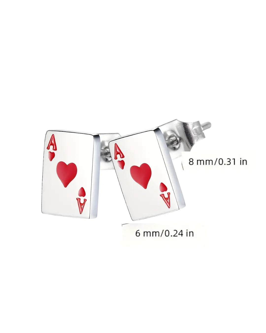 Card Titanium Earrings