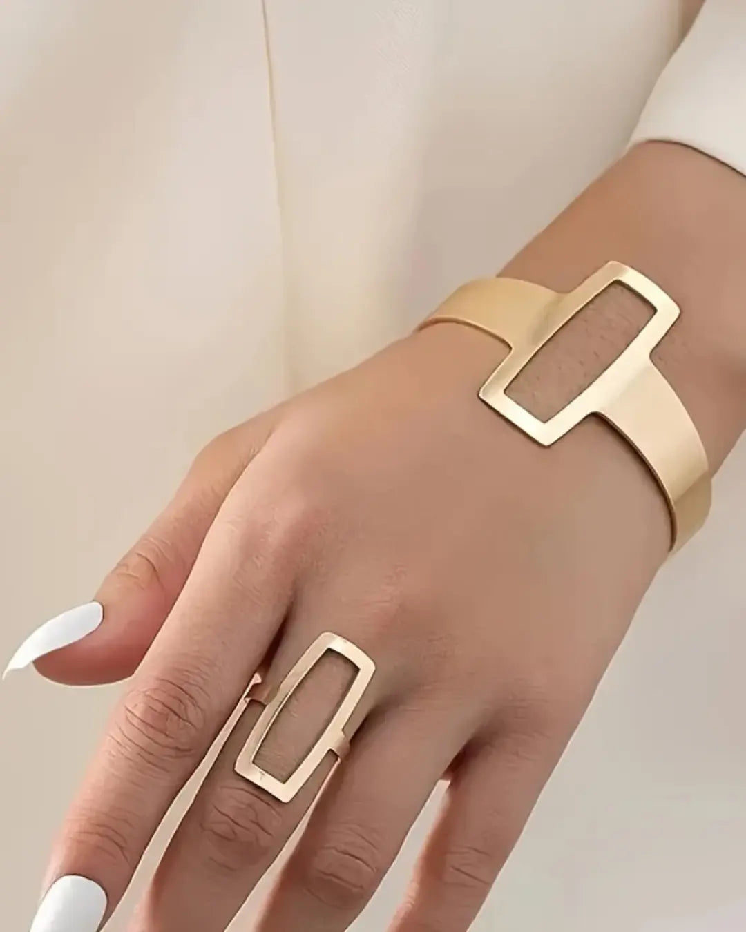 Plated Open Bracelet